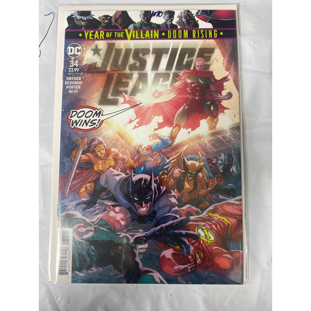 DC Comics Justice League 34 Year of the Villain Doom Rising Snyder‎ Redondo 2019